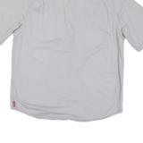 WRANGLER Mens Grey Cotton Blend Shirt L Casual Button Pocket Classic