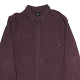 VANS Mens Maroon Shirt XL Cotton Blend Button Long Sleeve Casual Workwear
