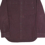 VANS Mens Maroon Shirt XL Cotton Blend Button Long Sleeve Casual Workwear