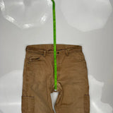 Unbranded Double Knee Carpenter Trousers - 34W 30L Brown Cotton