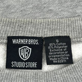Warner Bros Cartoon Sweatshirt - Small Grey Cotton Blend