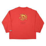 WINDSURFING Mens Red Cotton Blend Crew Neck M Sweatshirt Gstaad Saanenland Print