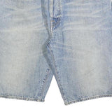 CARHARTT Mens Denim Blue Casual Shorts L W34 Cotton Blend Regular Fit Button