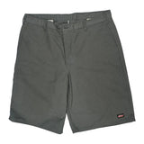 Dickies Shorts - 34W 11L Grey Cotton Blend
