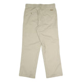 DICKIES Mens Regular Fit Beige Polyester Blend Trousers W36 L30 Workwear Zip