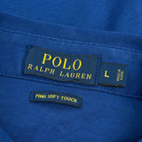 Pima Soft Touch Polo By Ralph Lauren Polo Shirt - Large Blue Cotton