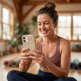 London Fog Forage iPhone 14 Case - Lifestyle photo showing phone case in use