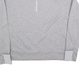 NIKE Womens Grey Crew Neck L Sweatshirt Nike Swoosh Logo Running Sports