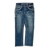 Answer Me Contrast Stitch Jeans - 31W UK 10 Blue Denim