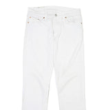 LEVI'S 511 Womens White Regular Skinny Denim Jeans W28 L28 Button Closure