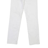 LEVI'S 511 Womens White Regular Skinny Denim Jeans W28 L28 Button Closure