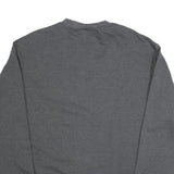 CHAMPION Mens Grey L Crew Neck Cotton Blend Pullover Sweatshirt Classic Comfort