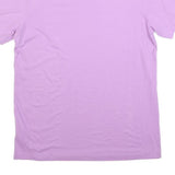 NIKE Mens Purple Logo Graphic T-Shirt M Short Sleeve Crew Neck Cotton