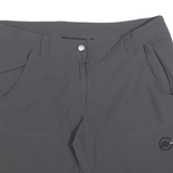 MAMMUT Womens Grey Casual Shorts UK 14 W32 Outdoor Lightweight Button Closure