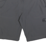 MAMMUT Womens Grey Casual Shorts UK 14 W32 Outdoor Lightweight Button Closure