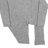 WHISTLES Womens Grey Wool Blend Plain Pullover Crew Neck Basic Knit M Asymmetric