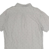 VANS Mens Grey & Black Shirt L Cotton Button Collar Casual Summer Shirt