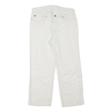RALPH LAUREN POLO JEANS COMPANY Mens Cotton Blend White Regular Fit Straight Leg