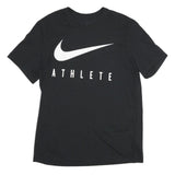 NIKE Mens Black Athlete Graphic T-Shirt M Short Sleeve Crew Neck Sportswear