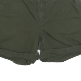CARHARTT Womens Shorts Green Casual M W32 Cotton Blend Comfortable Fit
