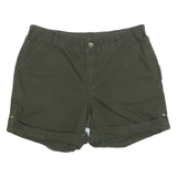 CARHARTT Womens Shorts Green Casual M W32 Cotton Blend Comfortable Fit