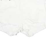 LEVI'S Womens White Casual Cut-Off Denim Shorts M W29 Summer Fashion