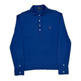 Pima Soft Touch Polo By Ralph Lauren Polo Shirt - Large Blue Cotton