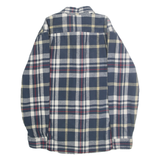 CE SCHMIDT Mens Blue Beige Red Check Shirt M Cotton Long Sleeve Casual Workwear