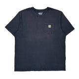 Carhartt T-Shirt - 2XL Navy Cotton