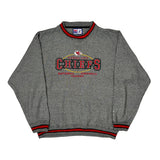 Kansas City Chiefs Logo Athletics Football Sweatshirt - Large Gray Polyester Blend