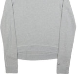 HOLLISTER Womens Grey Pullover Sweatshirt M Beaded Detail Cotton Blend
