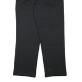DICKIES Mens Black Regular Fit Straight Leg Trousers W34 L31 Workwear Zip