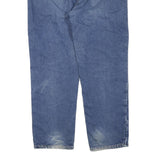 DICKIES Mens Blue Regular Fit Straight Denim Jeans W38 L30 Classic Zip Closure