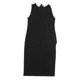 DKNY Womens Black Bodycon Polyester Sleeveless Midi Dress Size M Elegant