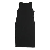 DKNY Womens Black Bodycon Polyester Sleeveless Midi Dress Size M Elegant