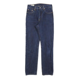 LEVI'S 501 Womens Jeans Blue Regular Straight Denim Medium W25 L30 Classic
