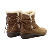 UGG Snow Boots Brown Suede Womens UK 7.5