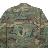 Selma Apparel Corp Mens Green Camouflage Cotton Button Jacket M Ripstop Military