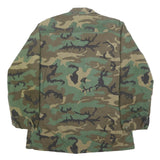 Selma Apparel Corp Mens Green Camouflage Cotton Button Jacket M Ripstop Military