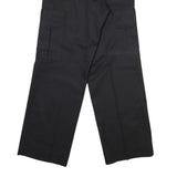 DICKIES Womens Cotton Blend Black Regular Straight Trousers W29 L31 Workwear Zip