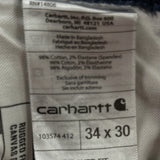 Carhartt Cargo Trousers - 34W 30L Blue Cotton