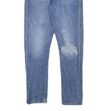 LEVI'S 501S Womens Regular Fit Straight Denim Light Blue W27 L27 Button Closure