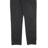 TOMMY HILFIGER Mens Cotton Blend Black Regular Fit Straight Leg Trousers W32 L34