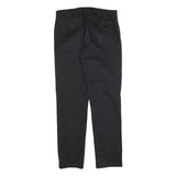 TOMMY HILFIGER Mens Cotton Blend Black Regular Fit Straight Leg Trousers W32 L34
