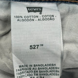 527 Levis Boot Cut Jeans - 32W 34L Blue Cotton