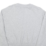 CALVIN KLEIN Womens Grey Sweatshirt Crew Neck L Cotton Blend Pullover Casual