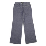 EXPRESS Womens Regular Fit Blue Denim Straight Jeans W28 L32 Zip Closure