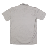 DICKIES Mens Grey Workwear Shirt Short Sleeve M Cotton Button Pockets