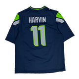 Seattle Seahawks Nike Nfl Football Jersey - Large Navy Polyester
