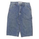 METERSBOWNE Mens Denim Blue Casual Shorts L W30 Workwear Style Pockets
